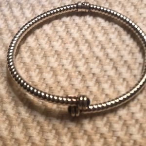 Sterling silver made in Italy hinged bracelet